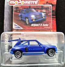 Load image into Gallery viewer, Majorette 2021 Renault 5 Turbo Blue #210 Vintage Cars New Long Card
