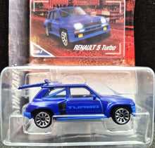 Load image into Gallery viewer, Majorette 2021 Renault 5 Turbo Blue #210 Vintage Cars New Long Card