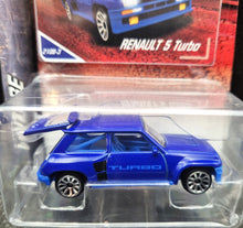 Load image into Gallery viewer, Majorette 2021 Renault 5 Turbo Blue #210 Vintage Cars New Long Card