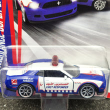 Load image into Gallery viewer, Majorette 2019 Dodge Challenger SRT Blue/White #238 Dubai Ambulance Series New