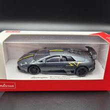 Load image into Gallery viewer, Rastar 2010 Lamborghini Murcielago LP67-4 Superveloce Dark Grey 1:43 Diecast Car
