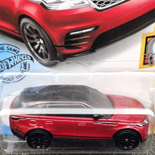 Load image into Gallery viewer, Hot Wheels 2020 Range Rover Velar Red #119 HW Turbo 3/5 New Long Card - Damaged