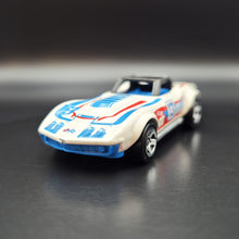 Load image into Gallery viewer, Hot Wheels 2016 '69 Corvette Racer White #86 Nightburnerz 6/10