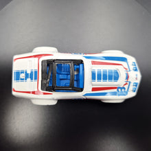 Load image into Gallery viewer, Hot Wheels 2016 '69 Corvette Racer White #86 Nightburnerz 6/10
