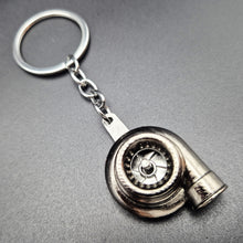 Load image into Gallery viewer, Key Ring/Chain - Explorafind Metal Mini Turbocharger Key Ring Gun Black