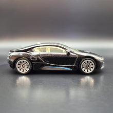 Load image into Gallery viewer, Matchbox 2018 '16 BMW i8 Black #4 MBX Road Trip 4/35
