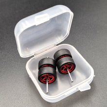 Load image into Gallery viewer, 1:64 5 Spoke Red Chrome Wheel Set with Slick Rubber Tyres - Hot Wheels, Matchbox