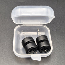 Load image into Gallery viewer, 1:64 5 Spoke Dark Grey Wheel Set with Slick Rubber Tyres - Hot Wheels, Matchbox