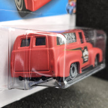 Load image into Gallery viewer, Hot Wheels 2022 '56 Ford F-100 Matte Red #76 HW Metro 8/10 New Long Card