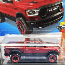 Load image into Gallery viewer, Hot Wheels 2022 2020 Ram 1500 Rebel Red #23 HW Hot Wheels 1/10 New Long Card
