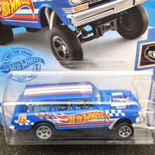 Load image into Gallery viewer, Hot Wheels 2021 '64 Nova Wagon Gasser Blue 232 HW Race Team 7/10 New Long Card