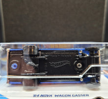 Load image into Gallery viewer, Hot Wheels 2021 '64 Nova Wagon Gasser Blue 232 HW Race Team 7/10 New Long Card