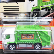 Load image into Gallery viewer, Matchbox 2021 Garbage King White/Green #60 MBX Metro New Long Card