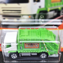 Load image into Gallery viewer, Matchbox 2021 Garbage King White/Green #60 MBX Metro New Long Card