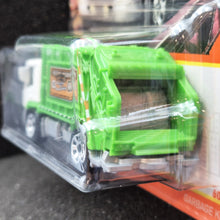 Load image into Gallery viewer, Matchbox 2021 Garbage King White/Green #60 MBX Metro New Long Card