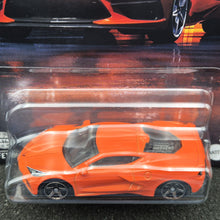 Load image into Gallery viewer, Matchbox 2023 2020 Corvette C8 Orange Matchbox Muscle 2/6 New Long Card