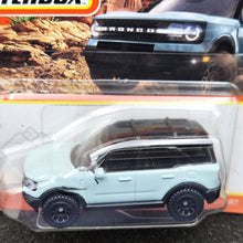 Load image into Gallery viewer, Matchbox 2023 2022 Ford Bronco Sport Pale Blue MBX Off-Road #10/100 New