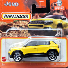 Load image into Gallery viewer, Matchbox 2023 Jeep Avenger Yellow #9 MBX Off-Road New