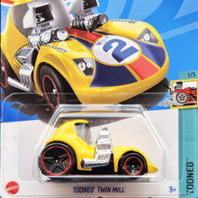 Load image into Gallery viewer, Hot Wheels 2023 Tooned Twin Mill Yellow #170 Tooned 1/5 New Long Card