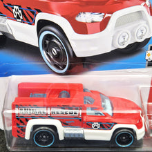 Load image into Gallery viewer, Hot Wheels 2023 Rescue Duty Red #192 HW Rescue 2/10 New Long Card