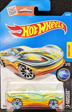 Load image into Gallery viewer, Hot Wheels 2016 Clear Speeder Transparent Aqua #13 X-Raycers 3/10 New Long Card