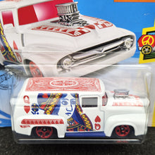 Load image into Gallery viewer, Hot Wheels 2019 '56 Ford F-100 White #187 HW Art Cars 1/10 New