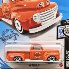 Load image into Gallery viewer, Hot Wheels 2020 '49 Ford F1 Orange #120 Rod Squad 5/10 New Long Card