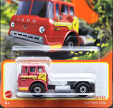 Load image into Gallery viewer, Matchbox 2023 1965 Ford C900 Red #18 MBX Highway New Long Card