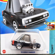Load image into Gallery viewer, Hot Wheels 2024 '70 Dodge Charger Black #161 Tooned 1/5 New Long Card