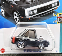 Load image into Gallery viewer, Hot Wheels 2024 '70 Dodge Charger Black #161 Tooned 1/5 New Long Card