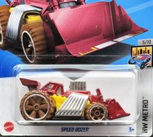 Load image into Gallery viewer, Hot Wheels 2024 Speed Dozer Red #147 HW Metro 5/10 New Long Card