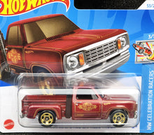 Load image into Gallery viewer, Hot Wheels 2024 1978 Dodge Li'l Red Express Truck Burgundy #53 HW Celebration Racers 3/10 New