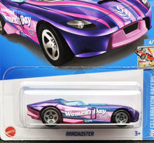 Load image into Gallery viewer, Hot Wheels 2024 Rrroadster Purple #76 HW Celebration Racers 4/10 New Long Card