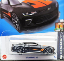 Load image into Gallery viewer, Hot Wheels 2024 '18 Camaro SS Black #32 HW Dream Garage 2/5 New Long Card