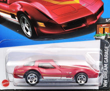 Load image into Gallery viewer, Hot Wheels 2024 Corvette Stingray Red #109 HW Dream Garage 5/5 New Long Card