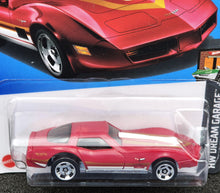 Load image into Gallery viewer, Hot Wheels 2024 Corvette Stingray Red #109 HW Dream Garage 5/5 New Long Card