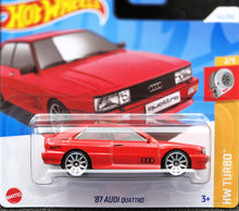 Load image into Gallery viewer, Hot Wheels 2024 '87 Audi Quattro Red #102 HW Turbo 2/5 New