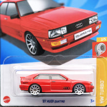 Load image into Gallery viewer, Hot Wheels 2024 '87 Audi Quattro Red #102 HW Turbo 2/5 New Long Card