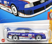 Load image into Gallery viewer, Hot Wheels 2024 Audi 90 Quattro Dark Blue #144 HW Turbo 4/5 New Long Card