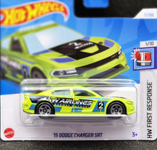 Load image into Gallery viewer, Hot Wheels 2024 '15 Dodge Charger SRT Light Green #7 HW First Response 1/10 New