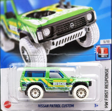 Load image into Gallery viewer, Hot Wheels 2024 Nissan Patrol Custom Green #34 HW First Response 5/10 New Long Card