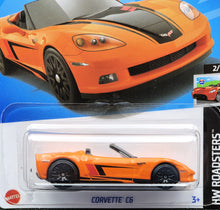 Load image into Gallery viewer, Hot Wheels 2024 Corvette C6 Orange #40 HW Roadsters 2/5 New Long Card