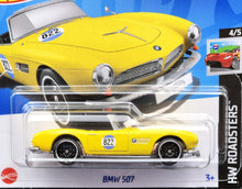 Load image into Gallery viewer, Hot Wheels 2024 BMW 507 Yellow #67 HW Roadsters 4/5 New