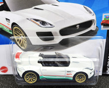 Load image into Gallery viewer, Hot Wheels 2024 '15 Jaguar F-Type Project 7 White #116 HW Roadsters 5/5 New