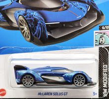 Load image into Gallery viewer, Hot Wheels 2024 McLaren Solus GT Blue #70 HW Modified 6/10 New Long Card