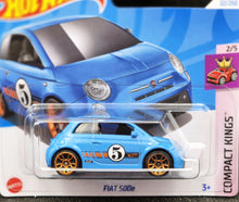 Load image into Gallery viewer, Hot Wheels 2024 Fiat 500e Light Blue #22 Compact Kings 2/5 New