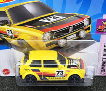 Load image into Gallery viewer, Hot Wheels 2024 '73 Honda Civic Custom Yellow #90 Compact Kings 4/5 New