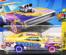 Load image into Gallery viewer, Hot Wheels 2024 '70 Dodge Charger R/T Yellow #108 HW Art Cars 4/10 New