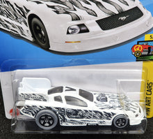 Load image into Gallery viewer, Hot Wheels 2024 Mustang Funny Car White #112 HW Art Cars 5/10 New Long Card