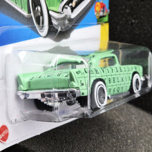 Load image into Gallery viewer, Hot Wheels 2024 '57 Chevy Light Green #121 HW Art Cars 6/10 New Long Card